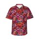 thumbnail image 1 of Fotbe Red Lips Kissing Camisa Hawaiana para Hombre Unisex – Camisa Casual de Verano con Botones de Manga Corta de Algodón y Lino,Medium, 1 of 7