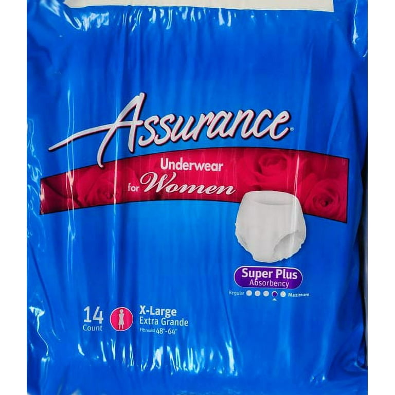 681131064583 Assurance for Women Maximum Absorbency Underwear, Extra Large,  32 count