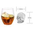 thumbnail image 4 of Molde para cubitos de hielo con forma de calavera, bandeja de moldes para cubitos de hielo de silicona 3D con tapas extraíbles divertidas, 4 of 5
