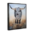thumbnail image 3 of Stupell Rural Longhorn Cattle Animal Animals & Insects Painting Black Floater Framed Art Print Wall Art, 3 of 6