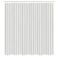 thumbnail image 3 of Ambesonne Abstract Shower Curtain, Rhythmic Vertical Sequence, 69"Wx70"L, White and Dark Eggshell, 3 of 5