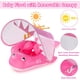 thumbnail image 3 of Flotador de piscina para bebés, flotador de natación infantil con toldo de protección solar Flotadores inflables para niños pequeños Anillo de flotadores de natación para bebés de tiburón para ju, 3 of 5