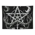 thumbnail image 5 of Orinice  Witchy Snake Tapestry Moon Phase Tapestries Mystic Gothic Tapestry Skull Tapestry Black and White Stars Tapestry Wall Hanging for Bedroom, Living Room 50x40inch, 5 of 6