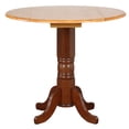 thumbnail image 2 of Sunset Trading Oak Selections 42" Extendable Drop Leaf Wood Pub Table in Nutmeg, 2 of 3