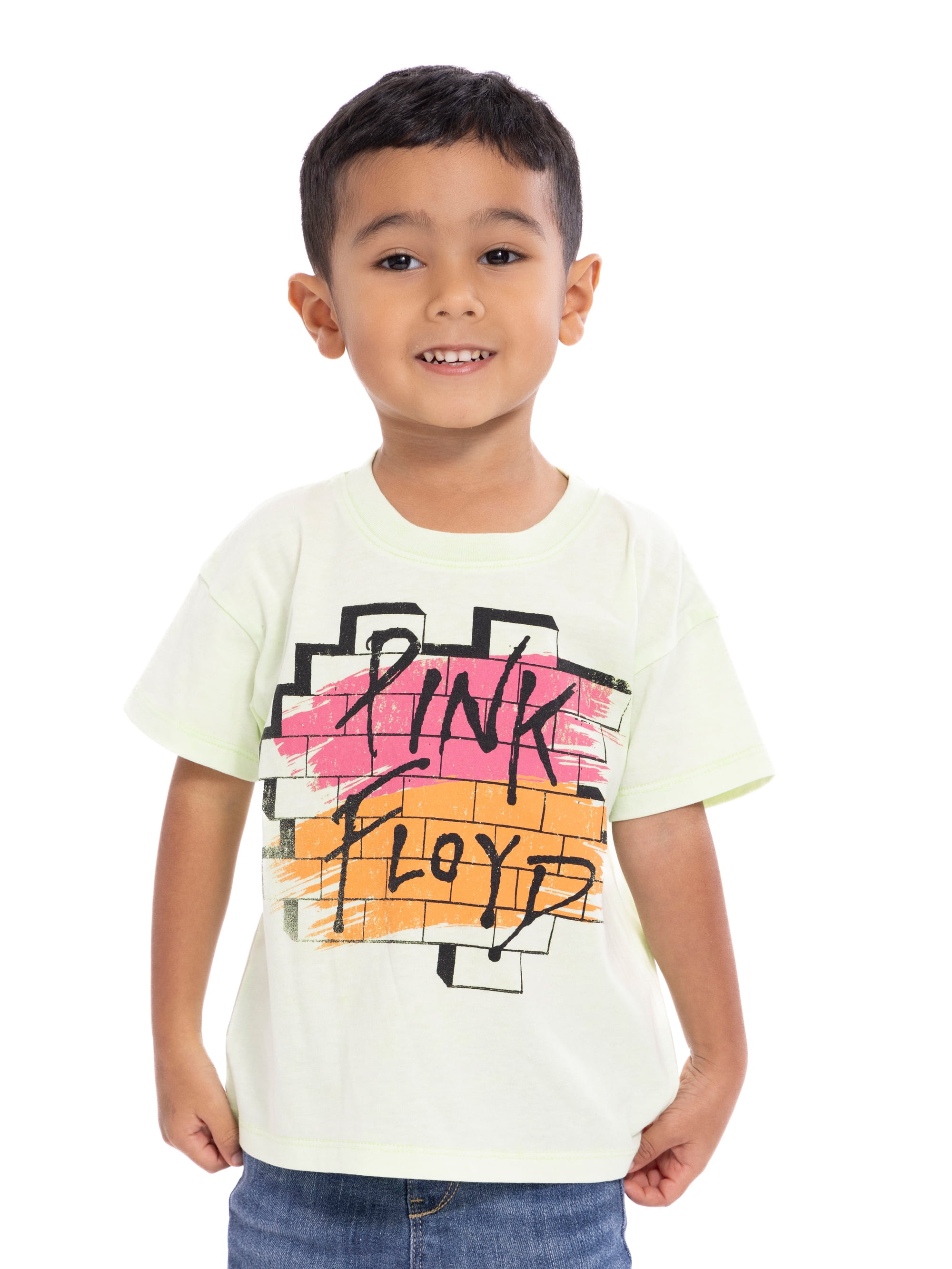 Pink Floyd Toddler Graphic Crewneck Tee with Short Sleeves, Sizes 12M-5T