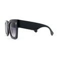thumbnail image 3 of Womens Trendy Pop Color Hipster Boyfriend Thick Horn Rim Sunglasses Shiny Black - Smoke, 3 of 4