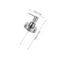 thumbnail image 2 of SHOWERORO 2Ud Dispenser Lids En Acero Inoxidable Para Hogar Color Plata Resistente Y Funcional, 2 of 8
