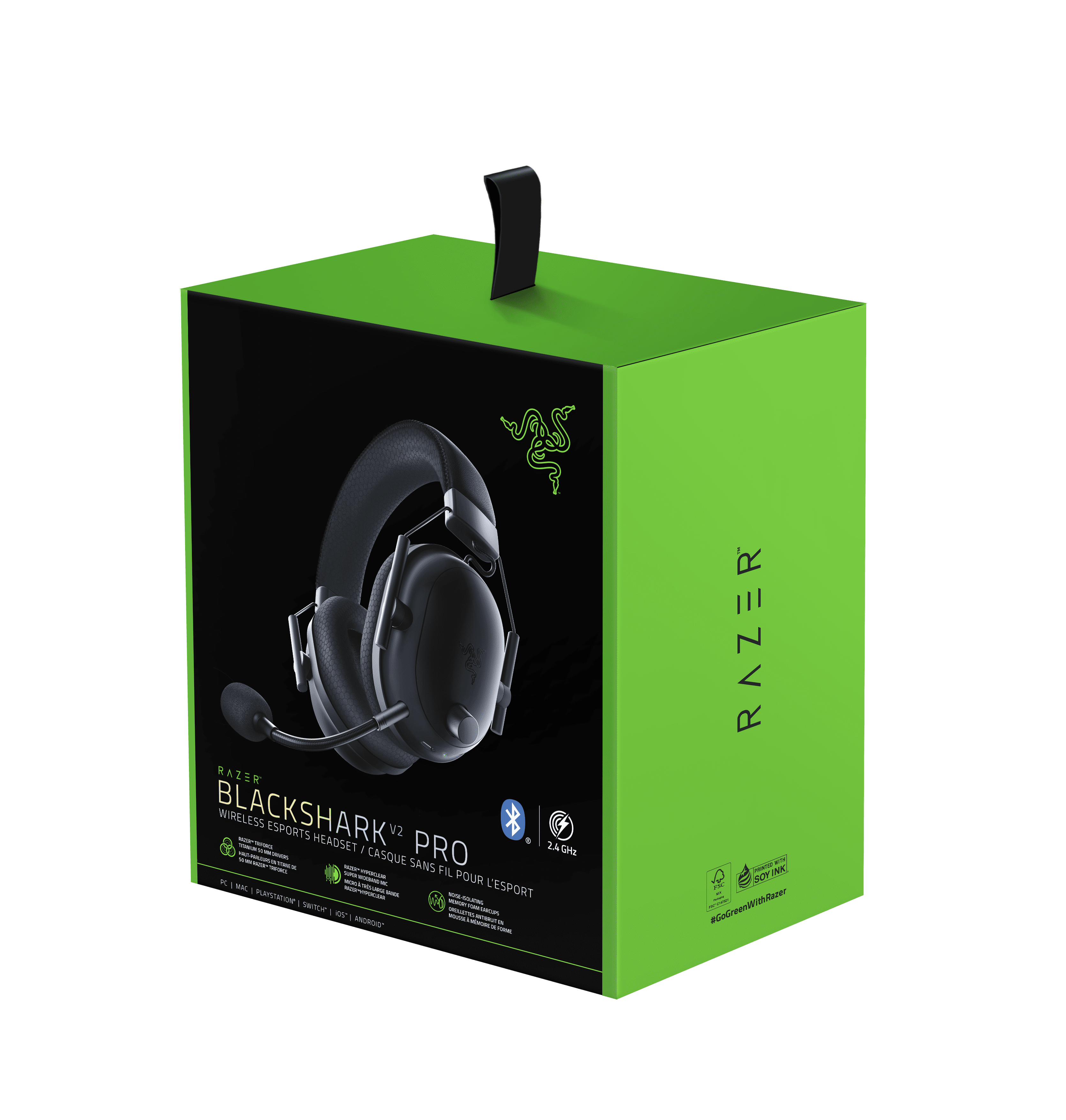 【新品・未使用】Razer BlackShark V2 Pro Razer, Wireless PC Gaming Headset, BlackShark V2 Pro, 70 Hr