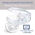 thumbnail image 6 of Chicco PhysioForma® Luxe One-Piece Silicone Pacifier, 6-16 Months, 2pk - Clear, New, 6 of 11