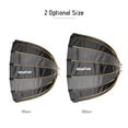 thumbnail image 4 of NiceFoto LED-Φ90cm Quick Set-up Folding Deep Parabolic Umbrella Softbox Photography Studio SoftBox with Grid Carry Bag Diameter 90cm /35inch for Aputure 120D 120D II Bowens Mount LED Flash L, 4 of 7