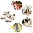 thumbnail image 5 of Toddler Flower Girl Dress Shoes - Girl Ballet Flats Party School Shoes Wedding, 5 of 6