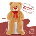 thumbnail image 6 of MaoGoLan 35.4" Giant Teddy Bear with Big Footprints Plush Stuffed Animals, 6 of 6