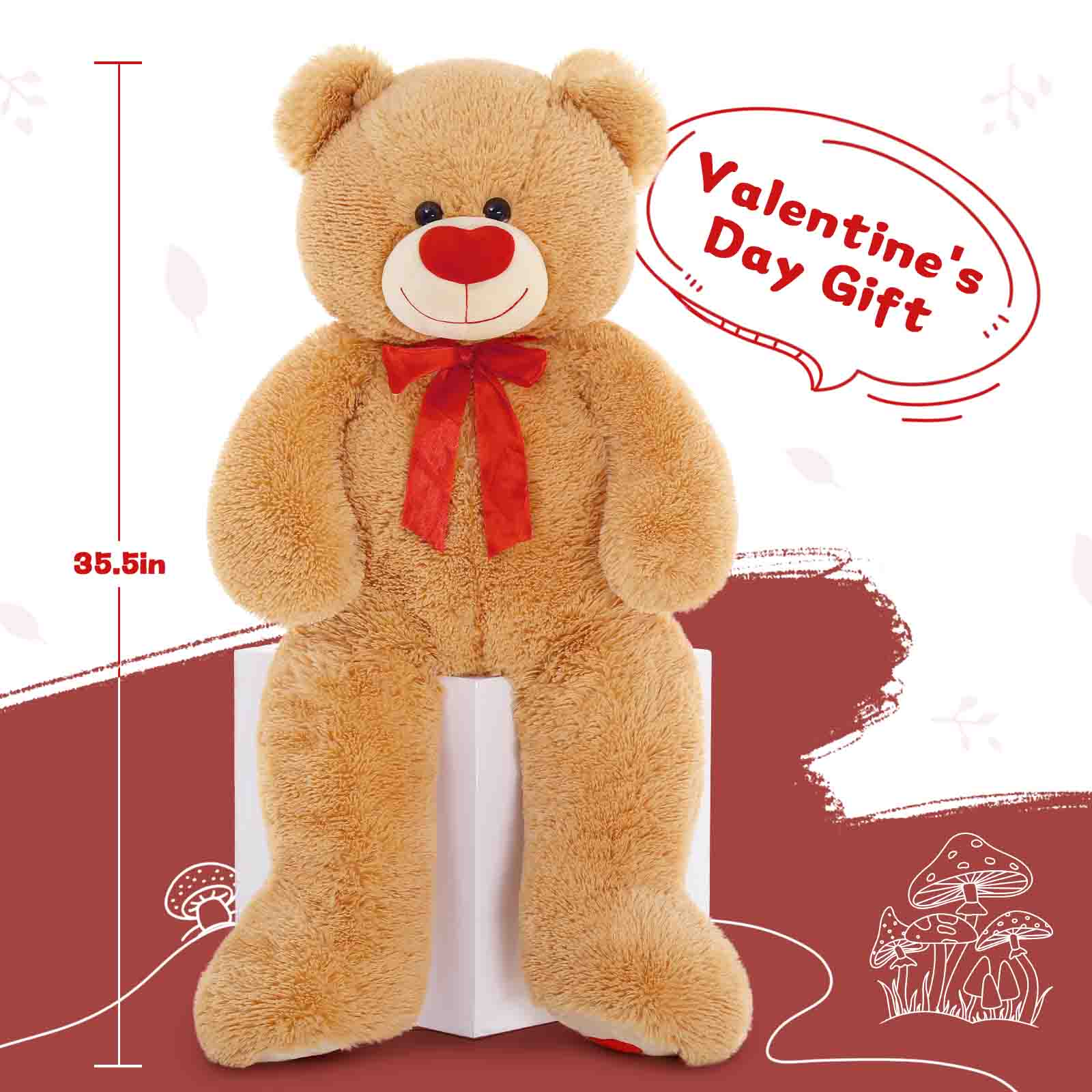 MaoGoLan Giant Teddy Bear, 35.4-Inch Plush Toy photo 7