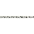 thumbnail image 2 of Auriga 925 Sterling Silver 3.2 mm Beveled Curb Chain Necklace for Women 18", 2 of 6