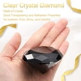 thumbnail image 3 of Pesa de papel de cristal claro en forma de diamante, 60 mm (2.4") diamante artificial para regalos de cumpleaños, fiestas y bodas (negro), 3 of 7