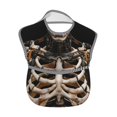 thumbnail image 2 of Zufioo Cyber Skeleton With Tattoos Print Toddler Adjustable Waterproof Bib, 11.6x15 Inch Feeding Bib Suitable for 6-24 Month Babies, 2 of 8