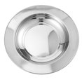 thumbnail image 2 of Miangastore Assiette d'Apéritif en Acier Inoxydable Argent Lot de 1 9.8x9.8x1.2in, 2 of 8
