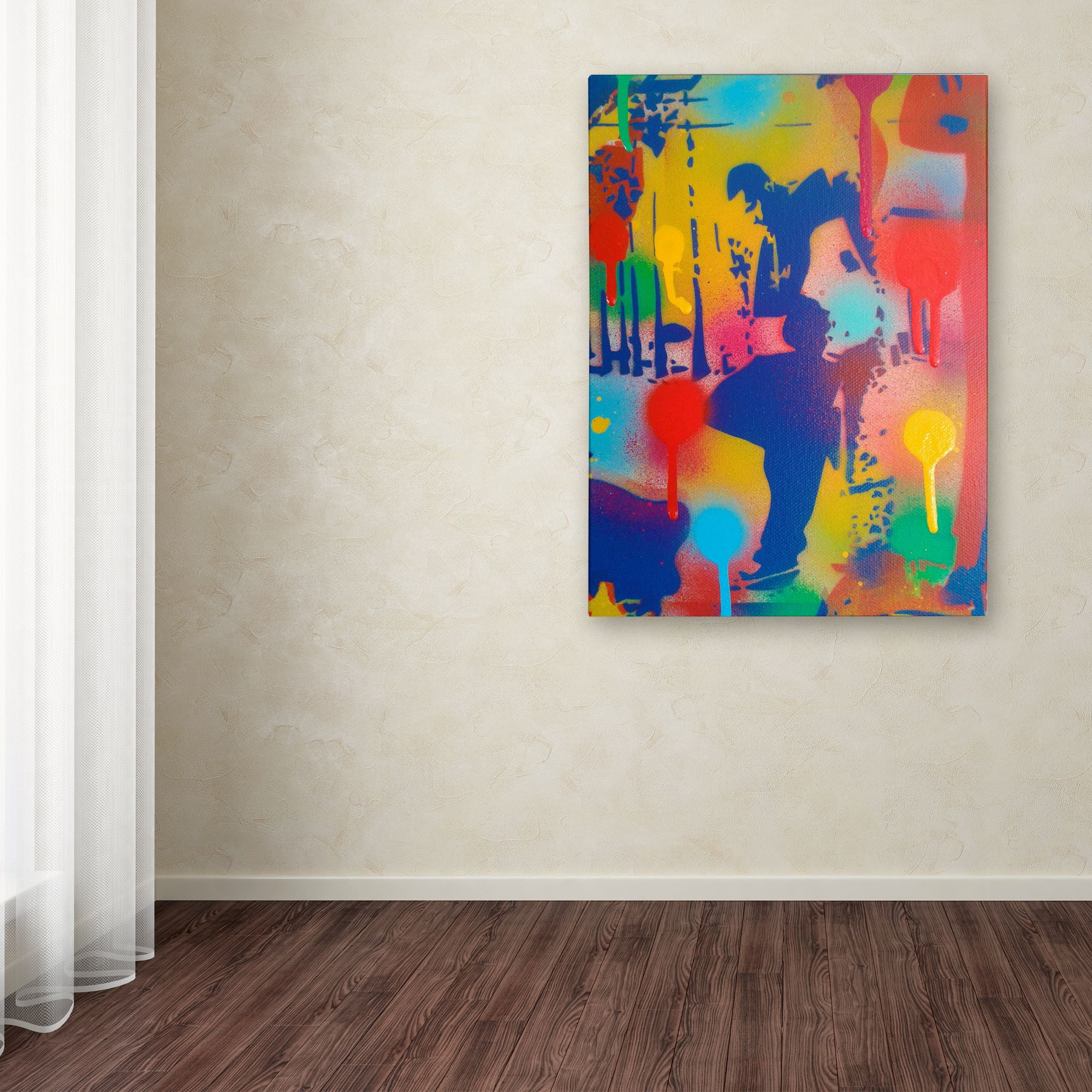 Trademark Fine Art 'Street Scene 1' Canvas Art by Abstract Graffiti