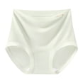 thumbnail image 3 of HVOBTTY Women's Seamless High Waist Briefs Solid Color Ribbed Underwear Stretch Breathable Slim Sport Panties, 3 of 5
