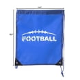 thumbnail image 2 of Football Party Bags | Football Drawstring Cinch Backpacks for Team Events, Birthdays, and More!, 2 of 4