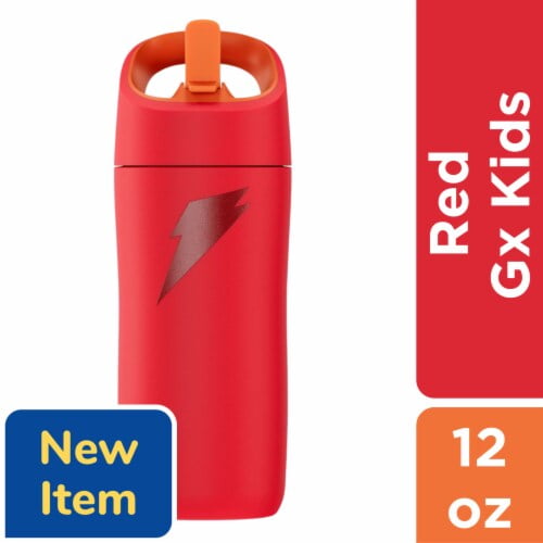 2X - Gatorade GX Kids Stainless Steel Bottle, Red, 12 oz 12 fl oz