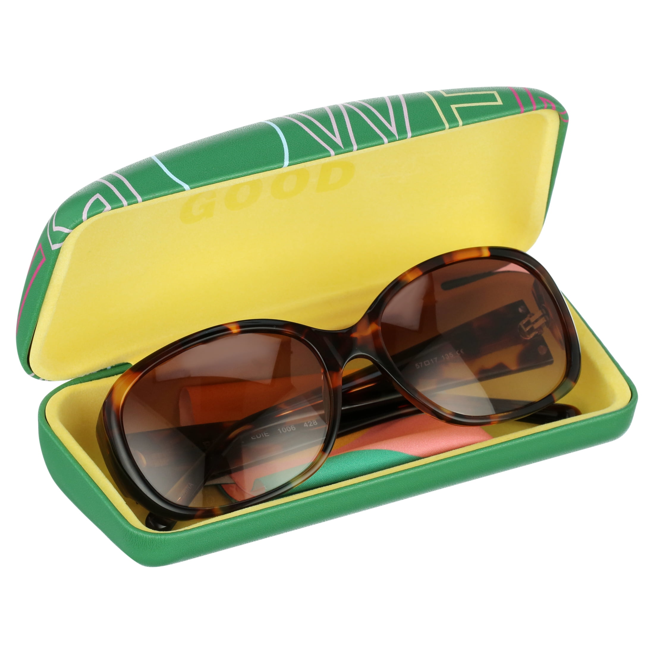 FLOWER by Drew Barrymore Womens Sunglasses Edie FLR1006 Blue Brown Demi