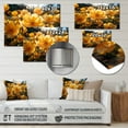 thumbnail image 4 of Designart "Yellow Buttercups landscape Sunrise IV" Floral Metal Art Living Room, 4 of 5