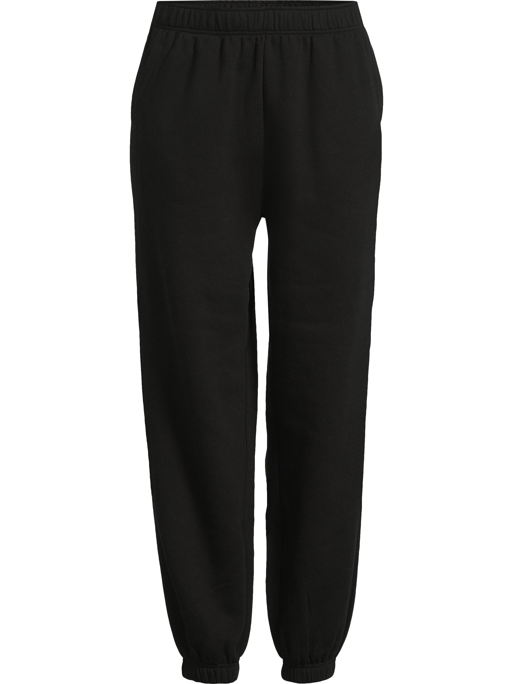 No Boundaries Soft Fleece Jogger Pants, 28” Inseam, Women’s