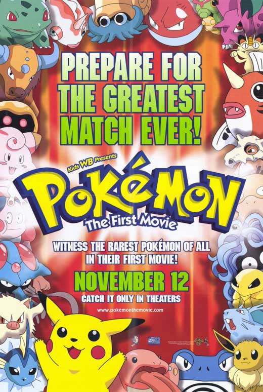 Pokemon: The First Movie - movie POSTER (Style C) (11' x 17') (1999)