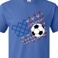thumbnail image 3 of Inktastic Soccer Ball, Net with American Flag Colors T-Shirt, 3 of 4