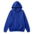 thumbnail image 6 of Boyscolos Men's Zip Up Hoodie Trendy Long Sleeve Slim Fit Sweatshirt Drawstring Gym Athletic Hooded Jacket with Pocket Royal Blue 2XL, 6 of 6