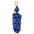 thumbnail image 2 of Graflsoa Durable Braided PP Rope with Solid Brass Hook for Horse, Goat, or Sheep Training - Blue & Black, 2.5m Length, 2 of 6