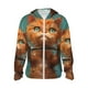 thumbnail image 1 of Fotbe Strong Kitten Lifting Weights Chaqueta con Protección Solar UPF 50+ para Hombre y Mujer, Camisa con Capucha y Bolsillos-X-Large, 1 of 7