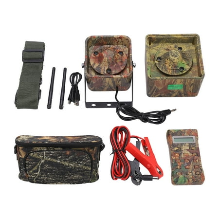Quickwittc BK1528B Hunting Bird Speaker Aluminum Alloy Waterproof Bird Sound Player with Remote Control and Storage Bag 100W