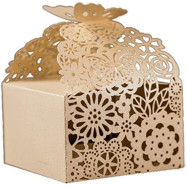 Wedding Party Jewelry Candy 2-Macaron Gift Boxes 2.75" Treasure Chest Favor Box 