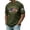 Army Green, variant on Zimjoy Men's 4th of July Patriotic T-Shirt 1776-2026 American Flag Print Short Sleeve Crew Neck Tee with USA 2026 Sleeve for Independence Day 250th Anniversary Navy L