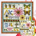 thumbnail image 1 of DIY Bordado Punto Cruz Parcial Estaciones 14CT Paisaje Contado, 1 of 10