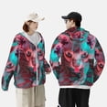 thumbnail image 4 of Vsdgher Sweat à Capuche Psychédélique Sans Poils Imprimé Chat pour Hommes Femmes, Manches Longues Protection Solaire Pêche pour Course Natation-TG, 4 of 7