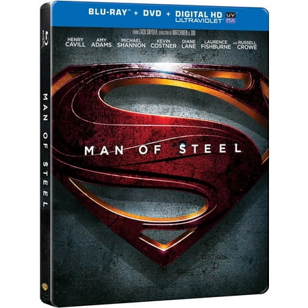 Man Of Steel Walmart Exclusive Steelbook (Blu-ray + DVD + Digital Copy)