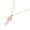 Pink Gold, variant on Naierhg Pendant Necklace Faux Crystal Stone Decorative Metal Women Chain Necklace Jewelry Accessories Black