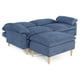thumbnail image 5 of Sofá Cama Makora Remmy Azul Velvet Memory Foam con Respaldo Reclinable, 5 of 8