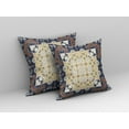 thumbnail image 3 of 16â€ Blue Yellow Rose Box Indoor Outdoor Zippered Throw Pillow, 3 of 4
