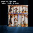 thumbnail image 6 of Pumpkin Gnome Kitchen Curtains Fall Window Curtains Valance and Tier Set 36 Inch, Autumn Maple Tree Leaves Rod Pocket Short Tier Curtain for Room, Thanksgiving Small Cafe Kitchen Decor, 6 of 6