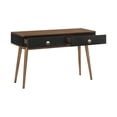 thumbnail image 4 of Amigo Black Veneer and Walnut Wood Console Table, 4 of 7