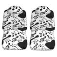 thumbnail image 3 of LAKIMCT Musical Music Notes Car Seat Covers Vehicle Front Seat Covers Universal Fit Seat Protector, 3 of 9