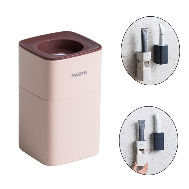 Soporte de cepillo de para , soporte de cepillo de de eléctrico en , dispensador automático de de dien Rosa Soledad exprimidor de pasta de dientes