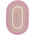 thumbnail image 1 of Rhody KI08R048X072 Tapis Tapis Ovale à Bandes Roses 4 x 6 Po pour Enfants, 1 of 1