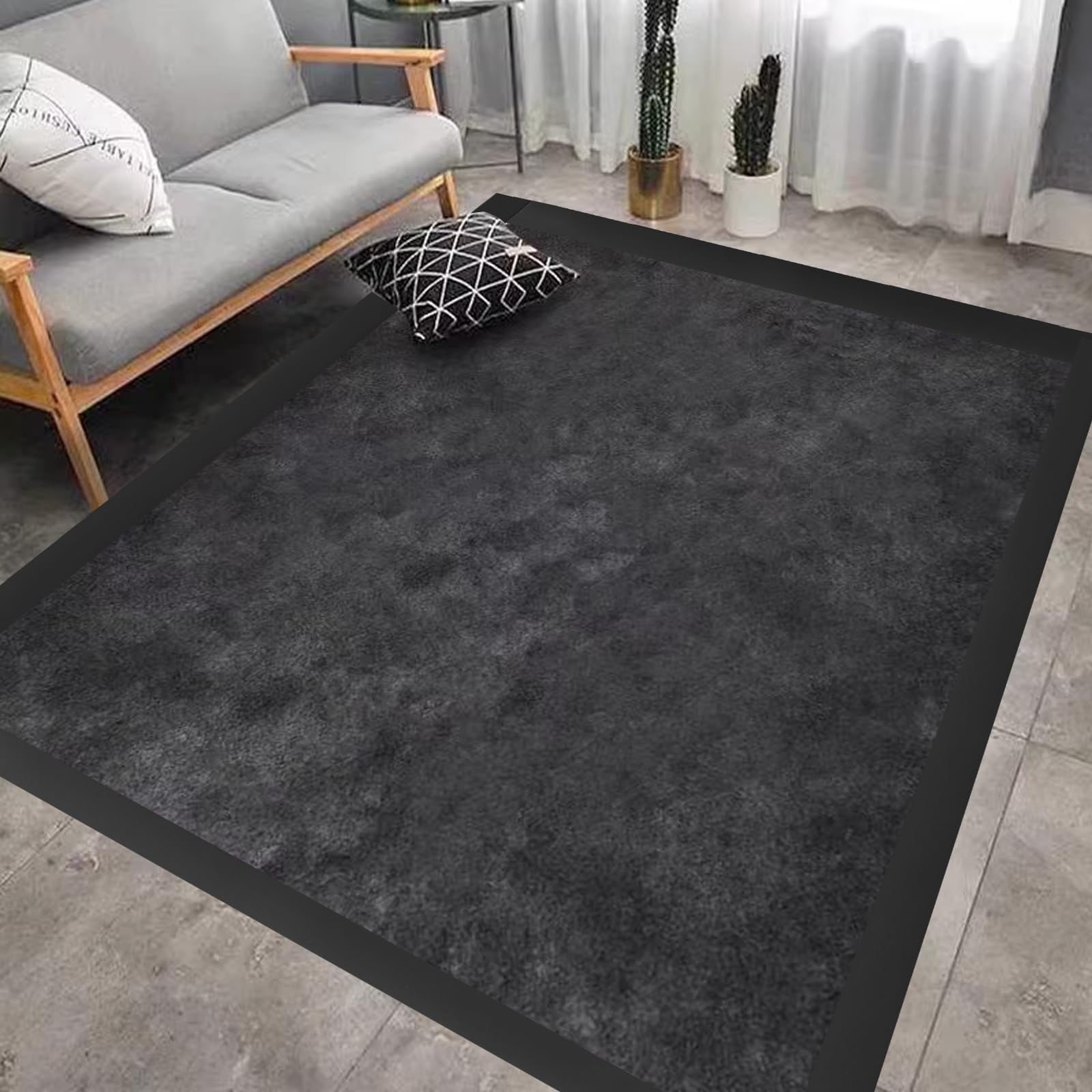 Floor Transition Strip Self Adhesive 2"*20' Black Vinyl Divider Flooring Strips For Laminate  Uneven Floors Carpet (20ft 2in Black)