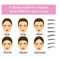 thumbnail image 4 of 8 Pieces/Set Eye Brow Shaping Stencils Reusable Washable Grooming Portable Templates Make Up Cosmetics Professional, 4 of 9