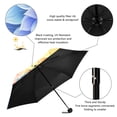 thumbnail image 4 of JSTEL Rainbow Mandala Flowers Folding Umbrella for Rain Sun Travel Mini Lightweight Compact Umbrellas, 4 of 5